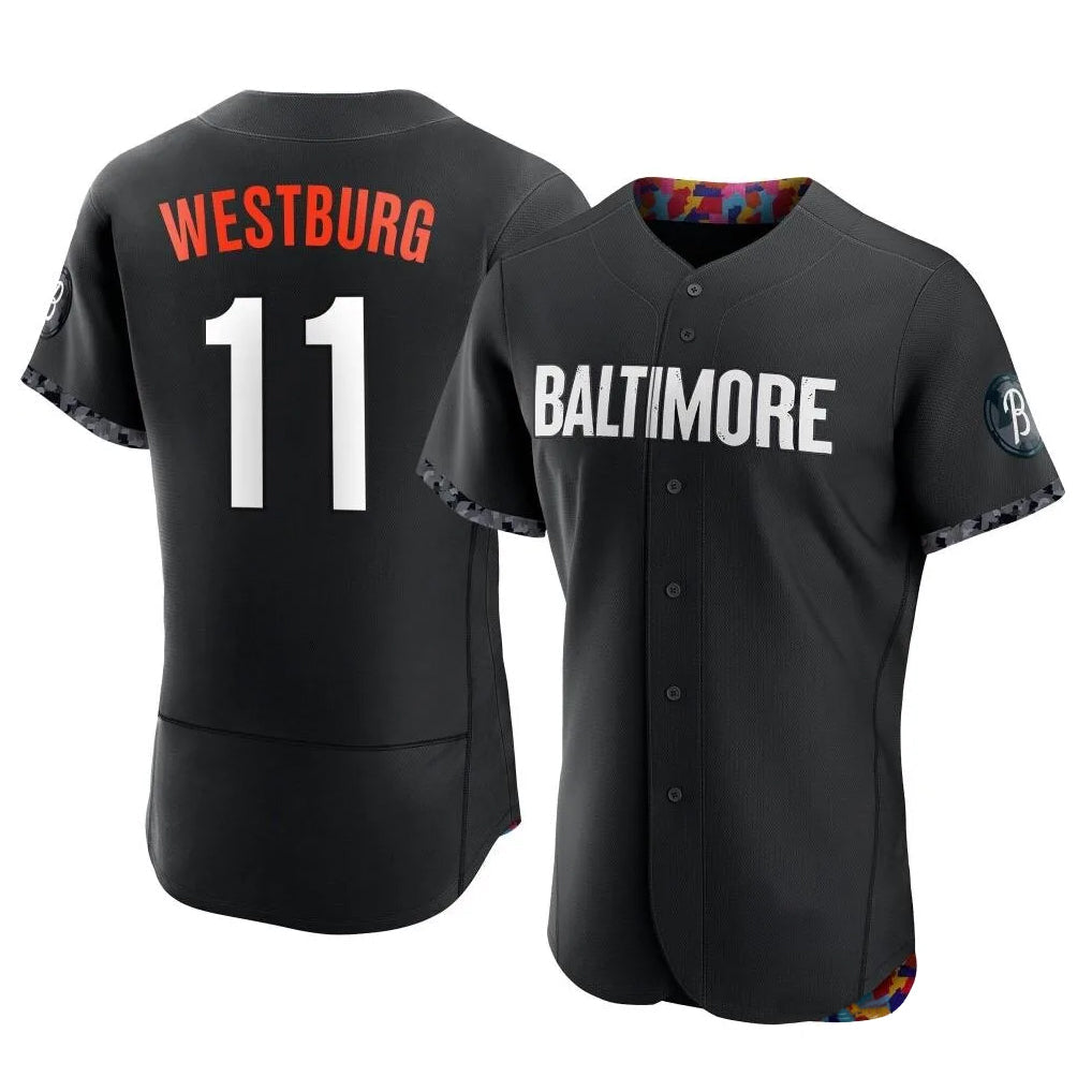 Kooe B.Orioles #11 Jordan Westburg Player Black City Connect Limited Elite Home Game Stitched Jerseys