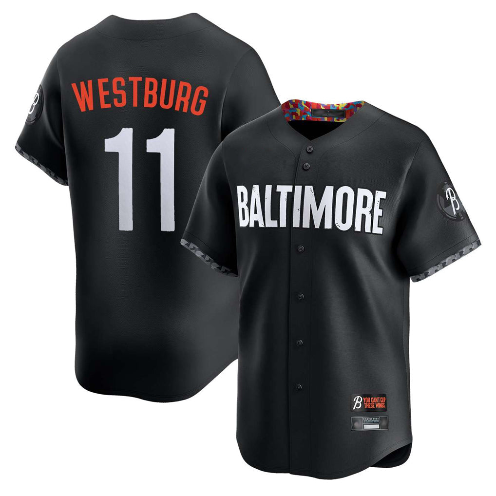 Kooe B.Orioles #11 Jordan Westburg Player Black City Connect Limited Home Game Stitched Jerseys