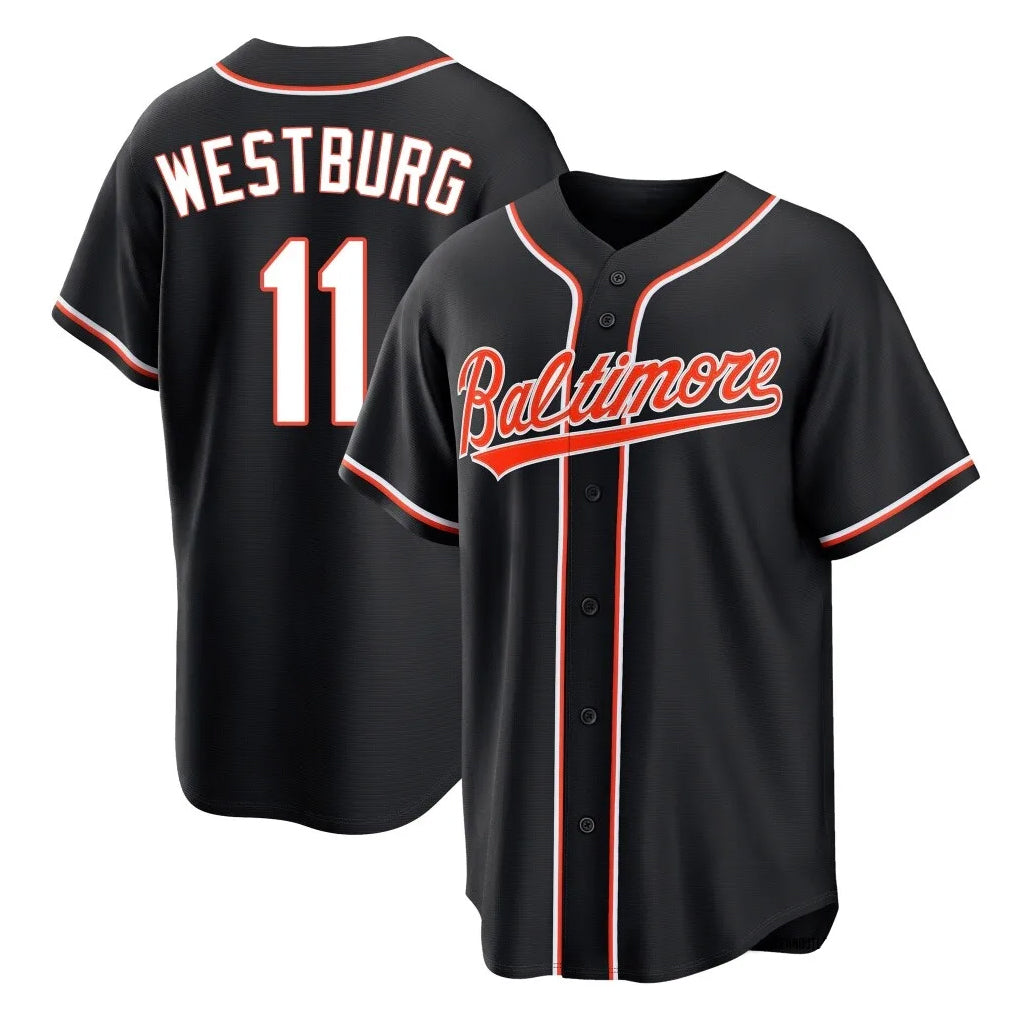 Kooe B.Orioles #11 Jordan Westburg Player Black Snake Skin City Home Game Stitched Jerseys