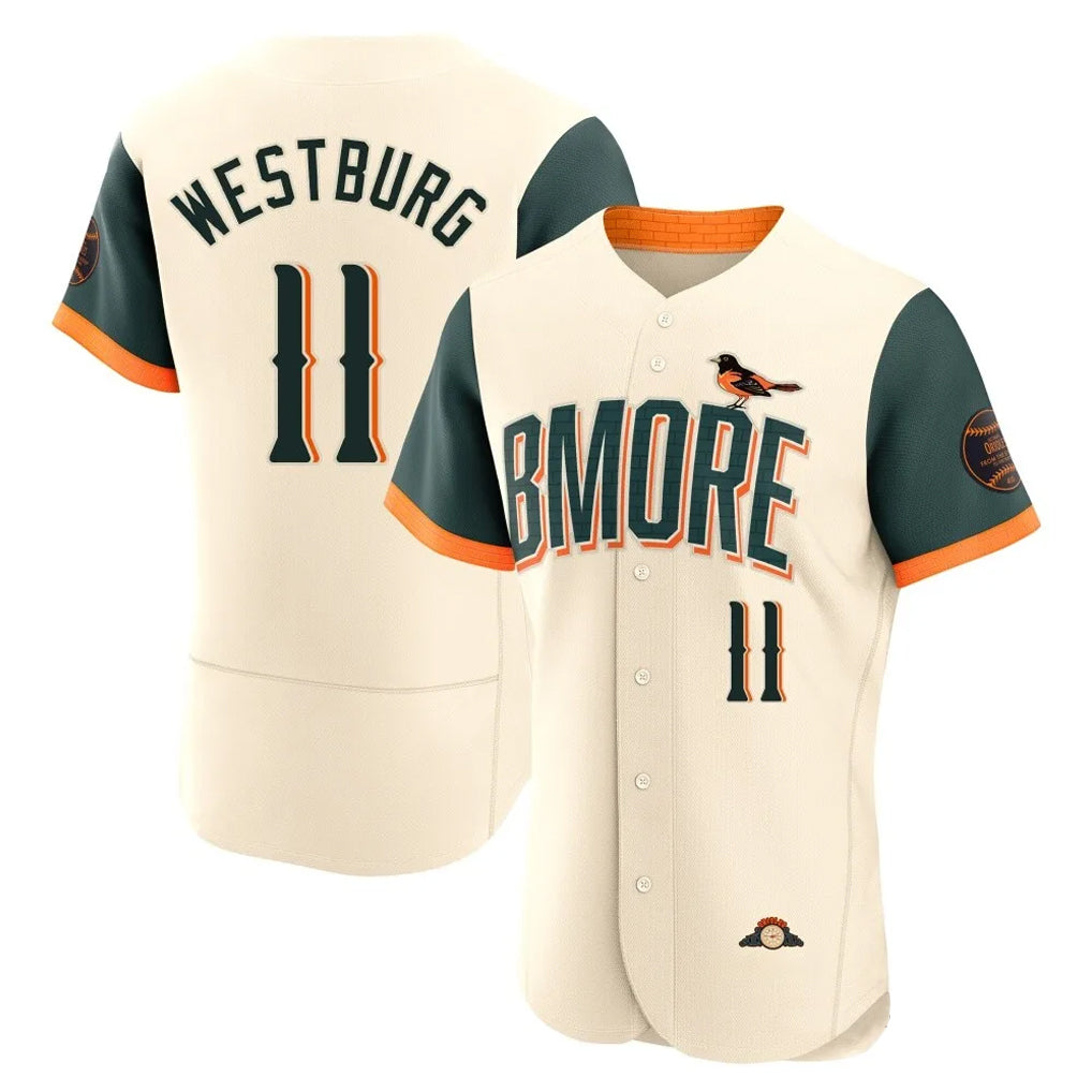 Kooe B.Orioles #11 Jordan Westburg Player Cream 2026 City Connect Limited Elite Home Game Stitched Jerseys