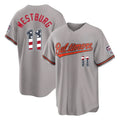 Kooe B.Orioles #11 Jordan Westburg Player Gray USA 250 Fourth of July Home Game Stitched Jerseys