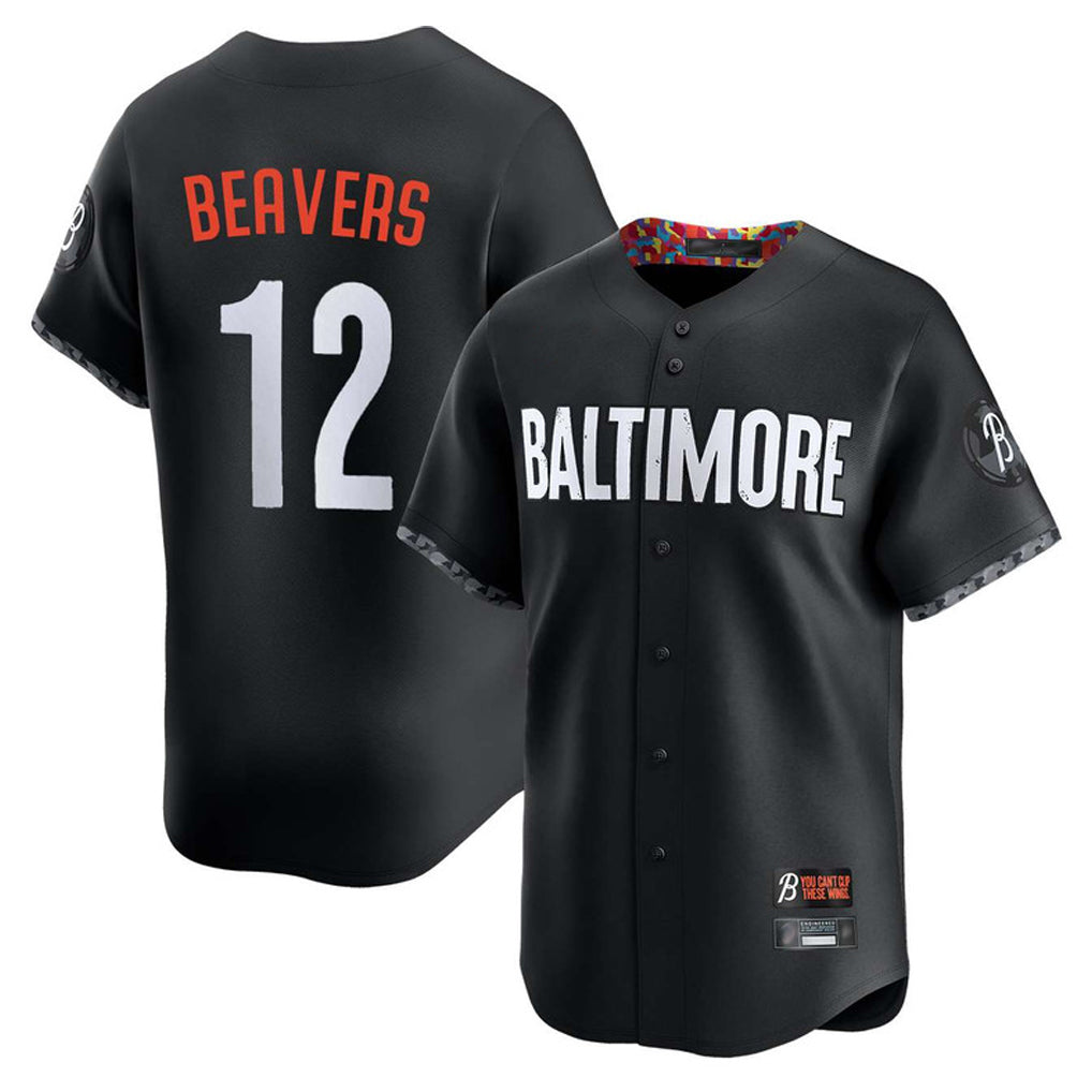 Kooe B.Orioles #12 Dylan Beavers Player Black City Connect Limited Home Game Stitched Jerseys