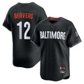 Kooe B.Orioles #12 Dylan Beavers Player Black City Connect Limited Home Game Stitched Jerseys