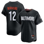 Kooe B.Orioles #12 Dylan Beavers Player Black City Connect Limited Home Game Stitched Jerseys