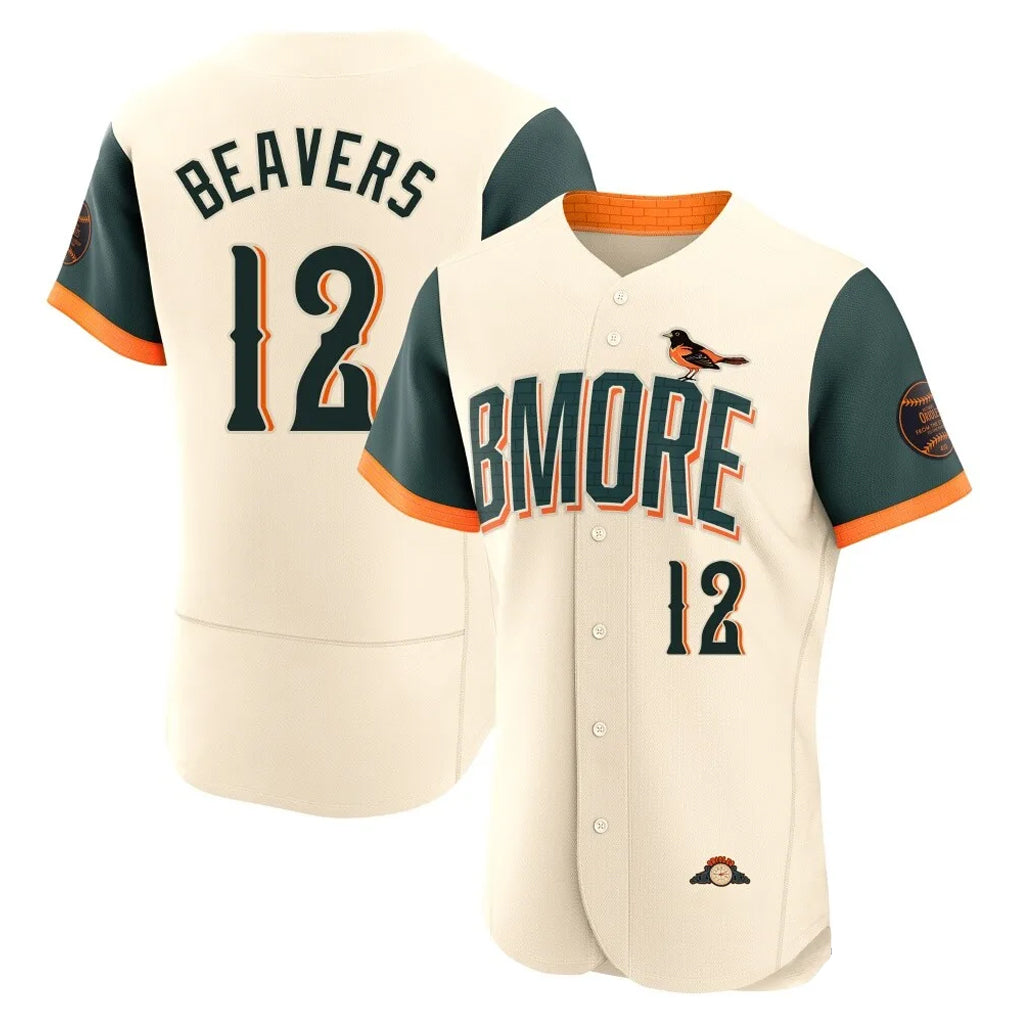 Kooe B.Orioles #12 Dylan Beavers Player Cream 2026 City Connect Limited Elite Home Game Stitched Jerseys