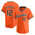 Kooe B.Orioles #12 Dylan Beavers Player Orange T-shirt Limited Home Game Stitched Jerseys