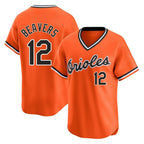 Kooe B.Orioles #12 Dylan Beavers Player Orange T-shirt Limited Home Game Stitched Jerseys