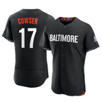 Kooe B.Orioles #17 Colton Cowser Player Black City Connect Limited Elite Home Game Stitched Jerseys