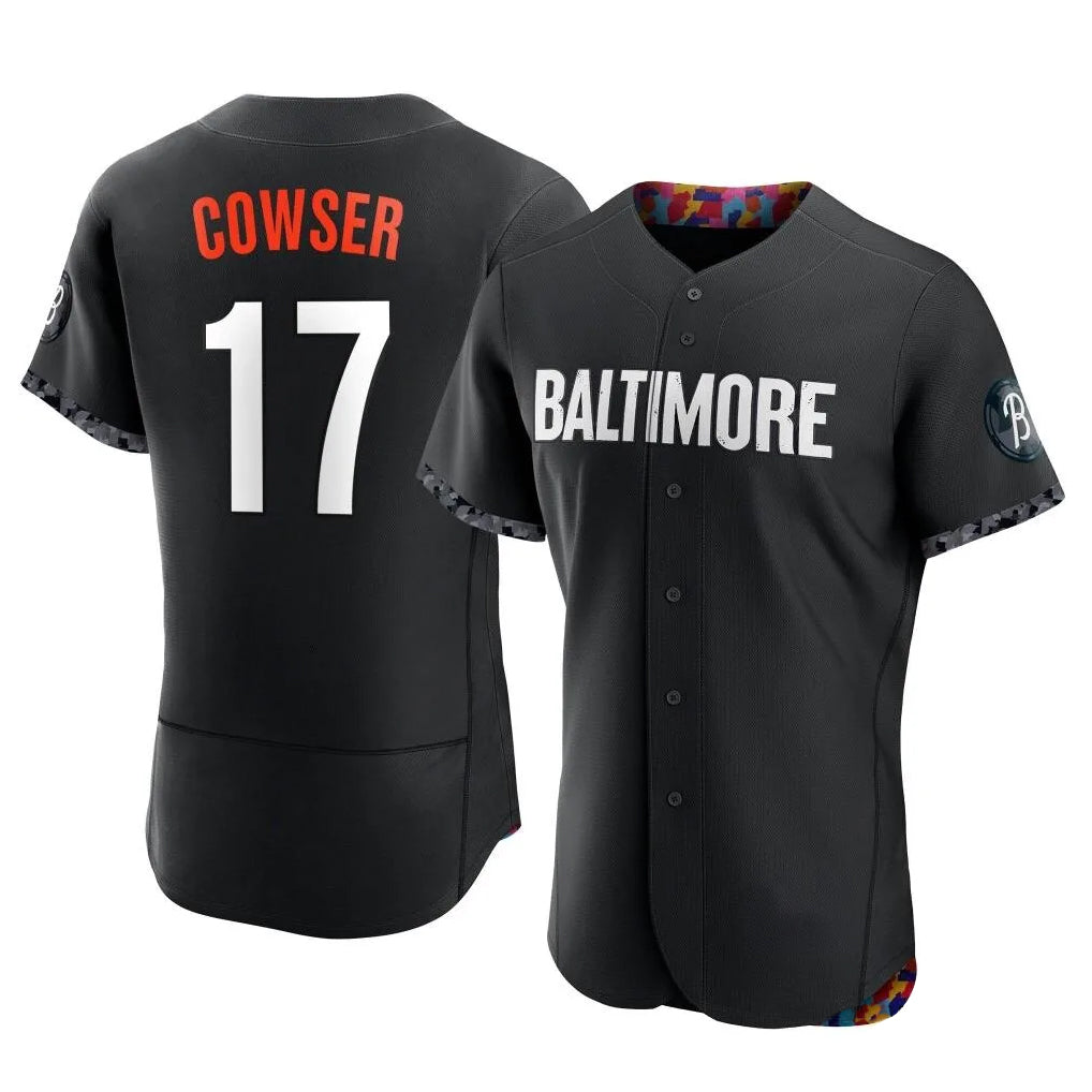 Kooe B.Orioles #17 Colton Cowser Player Black City Connect Limited Elite Home Game Stitched Jerseys