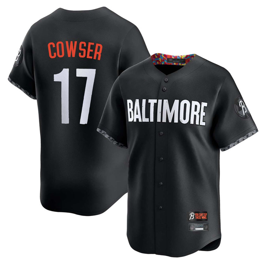 Kooe B.Orioles #17 Colton Cowser Player Black City Connect Limited Home Game Stitched Jerseys