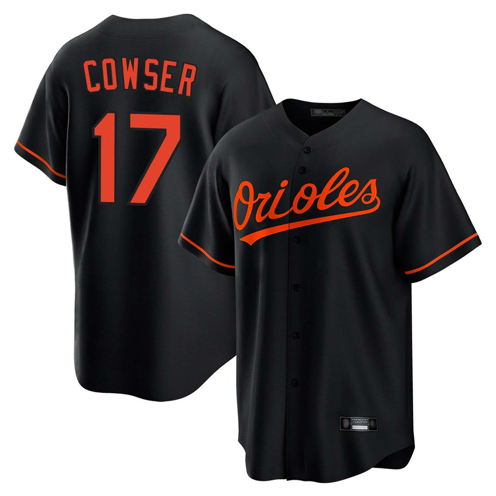 Kooe B.Orioles #17 Colton Cowser Player Black Home Game Stitched Jerseys