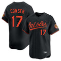 Kooe B.Orioles #17 Colton Cowser Player Black Limited Home Game Stitched Jerseys