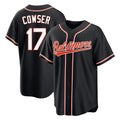 Kooe B.Orioles #17 Colton Cowser Player Black Out Home Game Stitched Jerseys