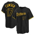 Kooe B.Orioles #17 Colton Cowser Player Black Snake Skin City Home Game Stitched Jerseys