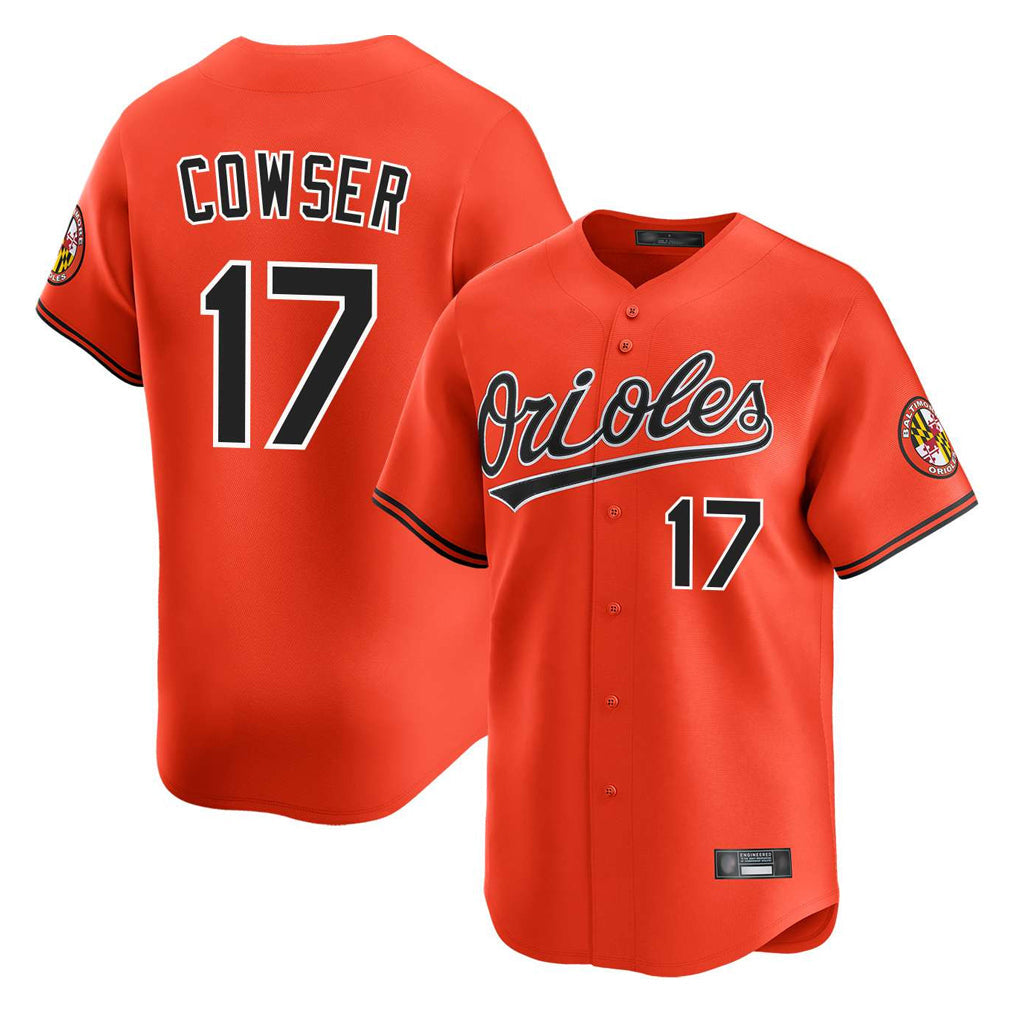 Kooe B.Orioles #17 Colton Cowser Player Orange Limited Home Game Stitched Jerseys