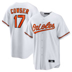 Kooe B.Orioles #17 Colton Cowser Player White Home Game Stitched Jerseys