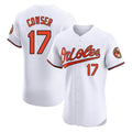 Kooe B.Orioles #17 Colton Cowser Player White Limited Elite Home Game Stitched Jerseys