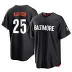 Kooe B.Orioles #25 Pete Alonso Player Black City Connect Home Game Stitched Jerseys