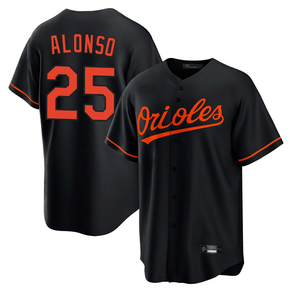 Kooe B.Orioles #25 Pete Alonso Player Black Home Game Stitched Jerseys