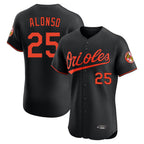 Kooe B.Orioles #25 Pete Alonso Player Black Limited Elite Home Game Stitched Jerseys