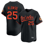 Kooe B.Orioles #25 Pete Alonso Player Black Limited Home Game Stitched Jerseys