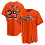 Kooe B.Orioles #25 Pete Alonso Player Orange Home Game Stitched Jerseys