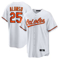 Kooe B.Orioles #25 Pete Alonso Player White Home Game Stitched Jerseys