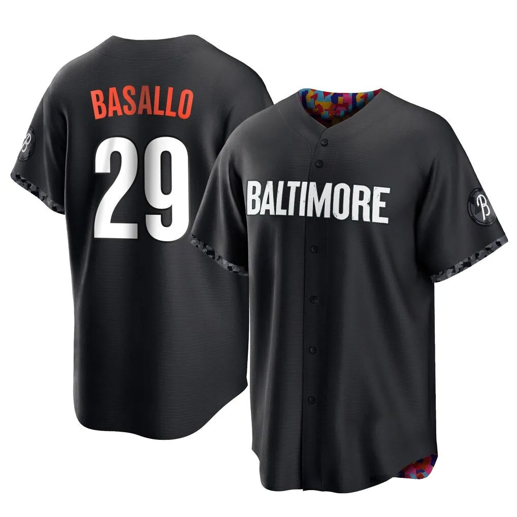 Kooe B.Orioles #29 Samuel Basallo Player Black City Connect Home Game Stitched Jerseys