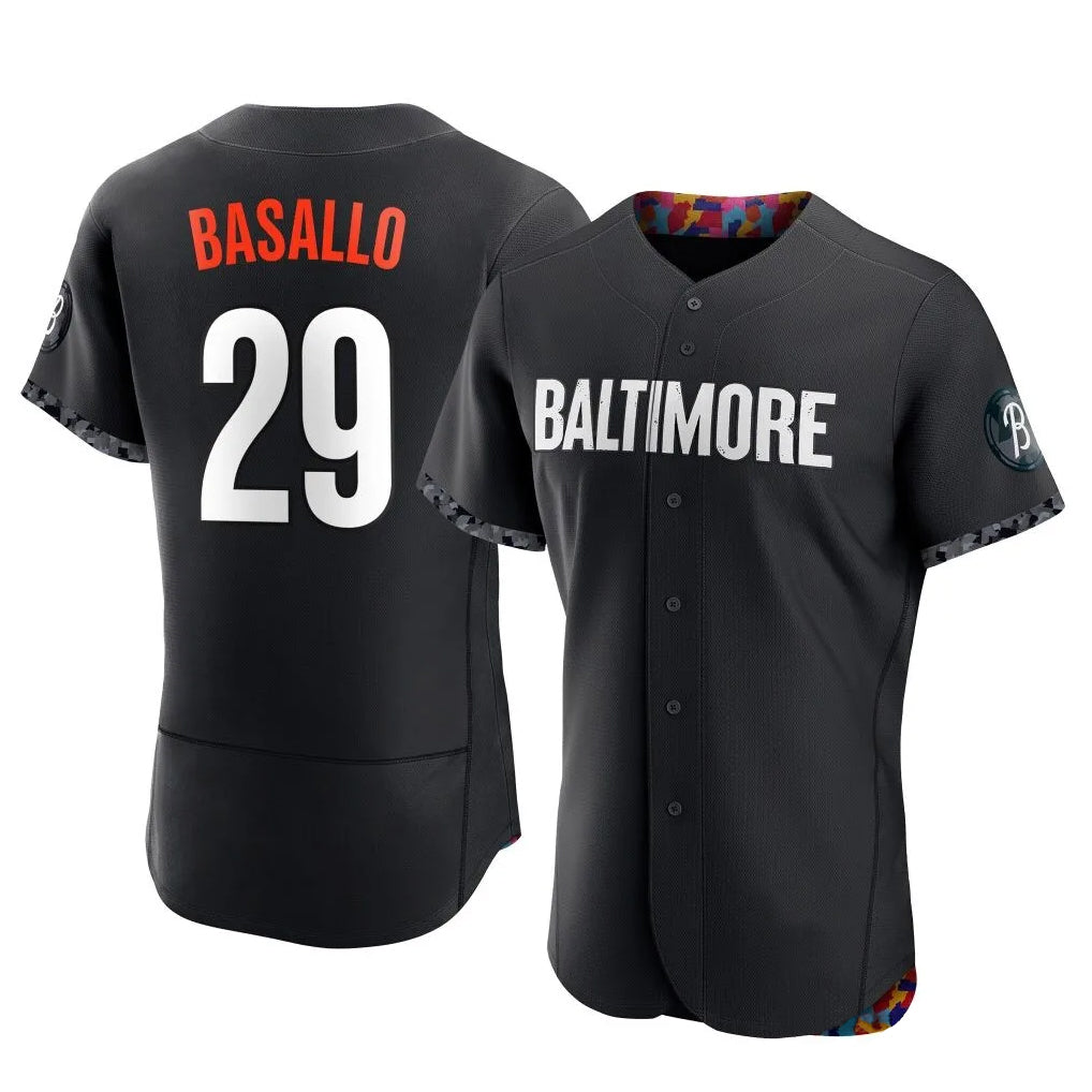 Kooe B.Orioles #29 Samuel Basallo Player Black City Connect Limited Elite Home Game Stitched Jerseys