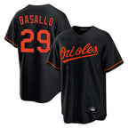 Kooe B.Orioles #29 Samuel Basallo Player Black Home Game Stitched Jerseys