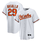 Kooe B.Orioles #29 Samuel Basallo Player White Home Game Stitched Jerseys