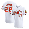 Kooe B.Orioles #29 Samuel Basallo Player White Limited Elite Home Game Stitched Jerseys