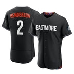 Kooe B.Orioles #2 Gunnar Henderson Player Black City Connect Limited Elite Home Game Stitched Jerseys