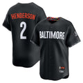 Kooe B.Orioles #2 Gunnar Henderson Player Black City Connect Limited Home Game Stitched Jerseys