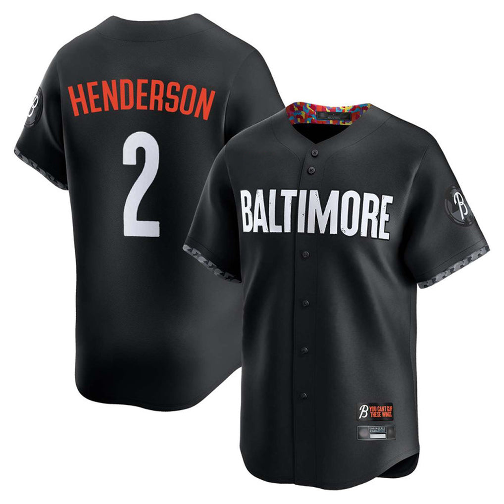 Kooe B.Orioles #2 Gunnar Henderson Player Black City Connect Limited Home Game Stitched Jerseys