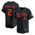 Kooe B.Orioles #2 Gunnar Henderson Player Black Limited Home Game Stitched Jerseys