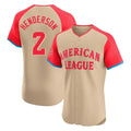 Kooe B.Orioles #2 Gunnar Henderson Player Cream American League All-Star Limited Elite Home Game Stitched Jerseys