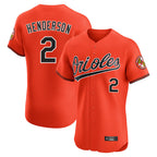 Kooe B.Orioles #2 Gunnar Henderson Player Orange Limited Elite Home Game Stitched Jerseys
