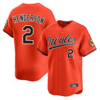Kooe B.Orioles #2 Gunnar Henderson Player Orange Limited Home Game Stitched Jerseys