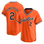 Kooe B.Orioles #2 Gunnar Henderson Player Orange T-shirt Limited Home Game Stitched Jerseys