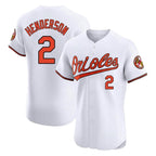 Kooe B.Orioles #2 Gunnar Henderson Player White Limited Elite Home Game Stitched Jerseys
