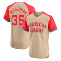 Kooe B.Orioles #35 Adley Rutschman Cream American League All-Star Limited Elite Home Game Stitched Jerseys