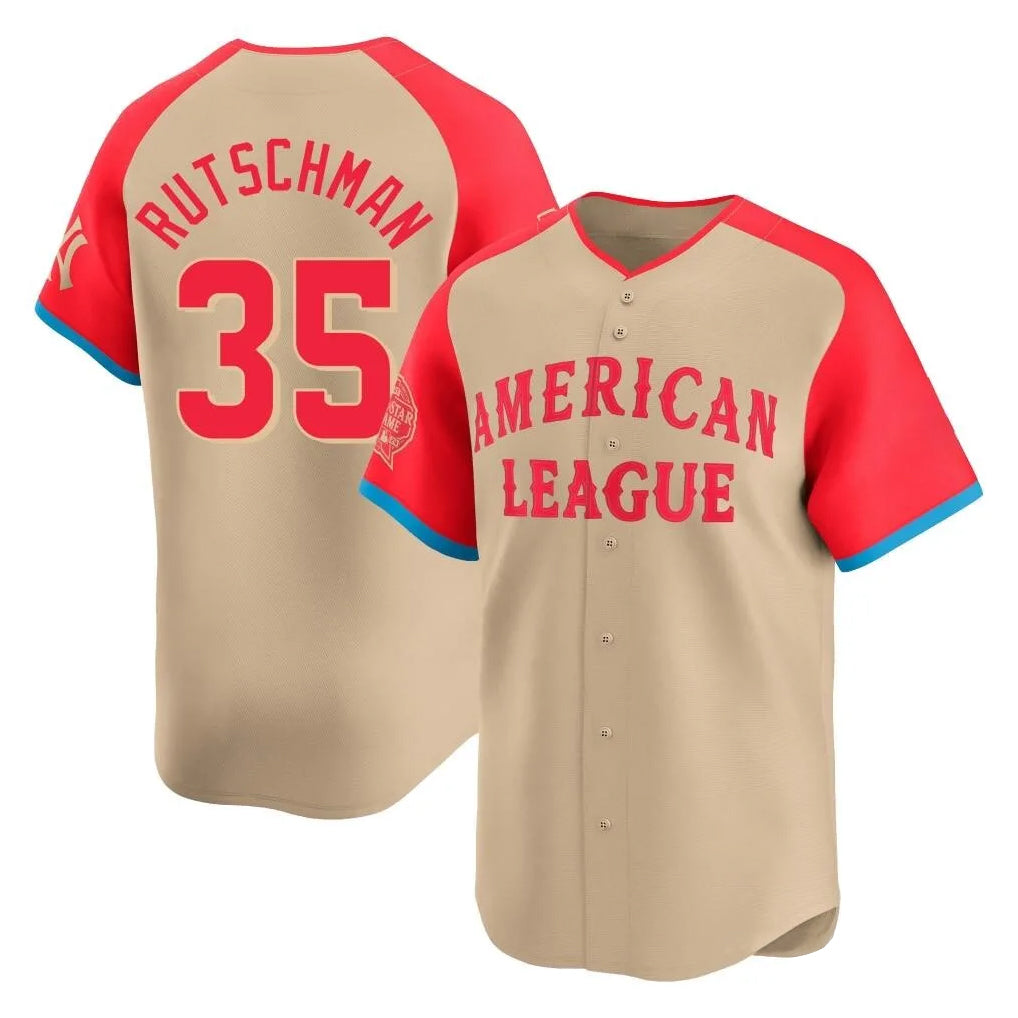 Kooe B.Orioles #35 Adley Rutschman Cream American League All-Star Limited Home Game Stitched Jerseys