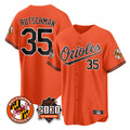 Kooe B.Orioles #35 Adley Rutschman Orange 30th Anniversary of 2131 Home Game Stitched Jerseys