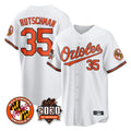 Kooe B.Orioles #35 Adley Rutschman White 30th Anniversary of 2131 Home Game Stitched Jerseys