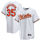 Kooe B.Orioles #35 Adley Rutschman White Home Game Stitched Jerseys