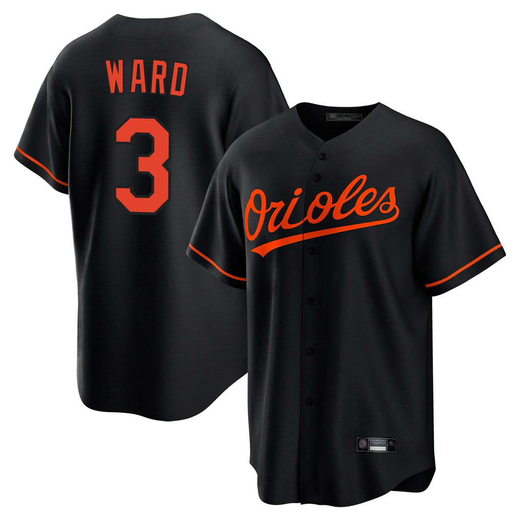 Kooe B.Orioles #3 Taylor Ward Player Black Home Game Stitched Jerseys