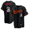 Kooe B.Orioles #3 Taylor Ward Player Black USA 250 Fourth of July Home Game Stitched Jerseys