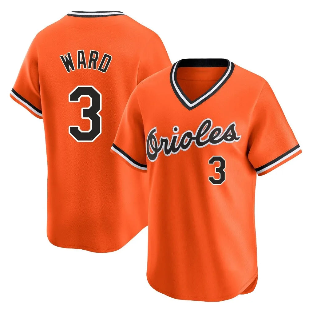Kooe B.Orioles #3 Taylor Ward Player Orange T-shirt Limited Home Game Stitched Jerseys