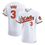 Kooe B.Orioles #3 Taylor Ward Player White Limited Elite Home Game Stitched Jerseys